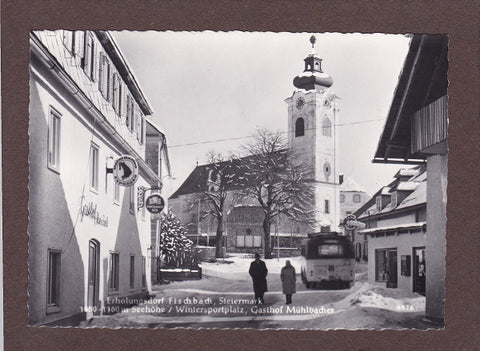 AK Fischbach. Gasthof Mühlbacher. Straßenansicht.