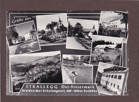 AK Grüße aus Strallegg.