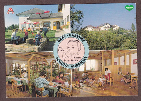 AK Pischelsdorf. 1. Steirischer Baby Gasthof Schöne Aussicht Familie Krenn. Gersdorfberg 19.