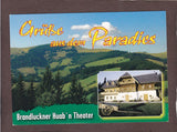 Werbe-AK Grüße aus dem Paradies. Brandluckner Huab‘n Theater.