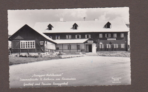 AK St. Kathrein am Hauenstein. Gasthof und Pension Roseggerhof. (um1961)