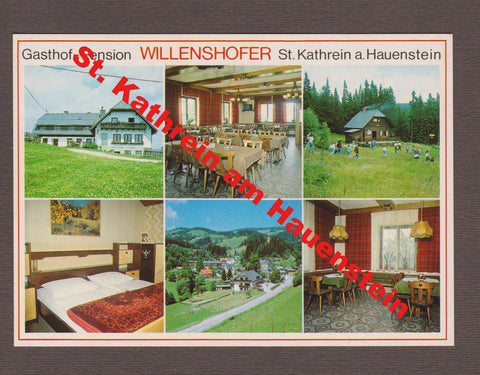 AK St. Kathrein am Hauenstein. Gasthof Pension Willenshofer.