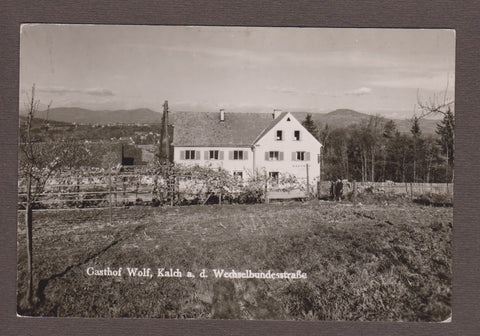 AK Gasthof Wolf, Kalch an der Wechselbundesstraße. Albersdorf-Prebuch