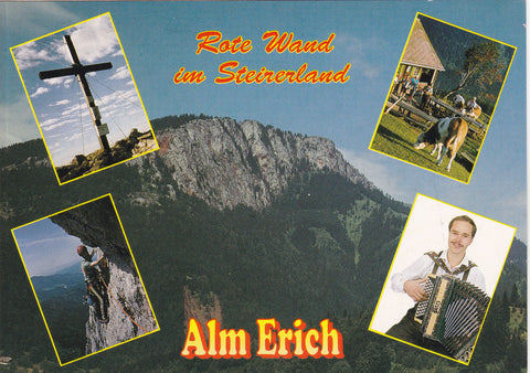 AK Rote Wand im Steirerland. Alm Erich. Gasthaus Tyrnaueralm. Fam. Mandl.