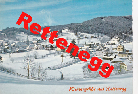AK Wintergrüße aus Rettenegg.