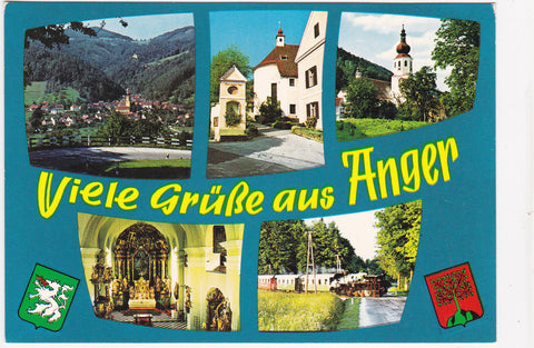 AK Viele Grüße aus Anger.