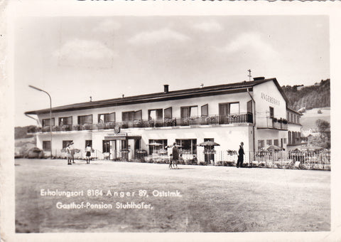 AK Anger 89. Gasthof Pension Stuhlhofer.