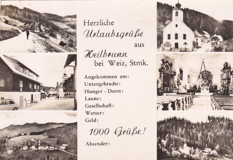 AK Herzliche Urlaubsgrüße aus Heilbrunn bei Weiz.