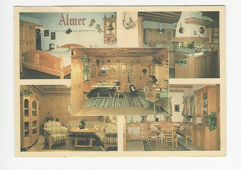 Werbe-AK Gleisdorf. Almer. Wohnkultur aus Meisterhand. Arnwiesen 33.