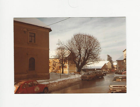 Foto "Gleisdorf von der Bäckerei aus" Jänner 1982.