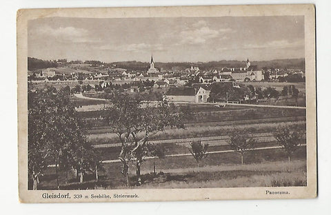 AK Gleisdorf. Panorama. (1918)