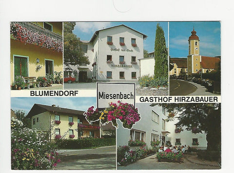 AK Miesenbach. Gasthof Pension Hirzabauer, "Zur Linde" Josef u. Anna Hirzabauer.