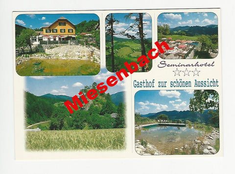 AK Miesenbach/Frohnberg 154. Gasthof zur schönen Aussicht. Seminarhotel Familie Eder.