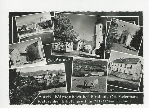 AK Grüße aus Miesenbach bei Birkfeld.
