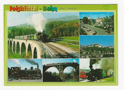 AK Feistritztal-Bahn. Schmalspurbahn Weiz - Anger - Birkfeld.