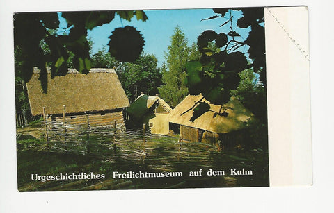 AK Urgeschichtliches Freilichtmuseum auf dem Kulm bei Weiz. Bausteinkarte.
