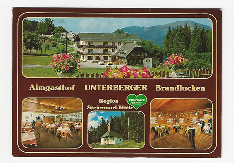 AK Brandlucken. Almgasthof Unterberger. Zum Jagawirt.