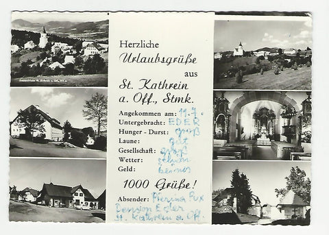 AK Herzliche Urlaubsgrüße aus St. Kathrein am Offenegg. 1000 Grüße !
