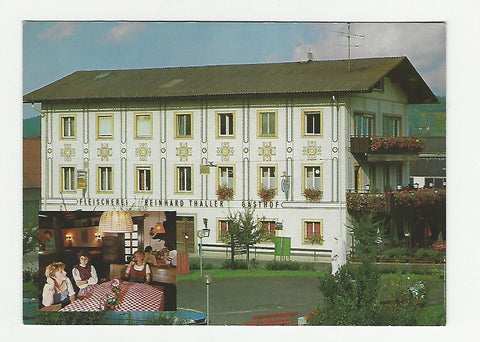 AK St. Margarethen/Raab. Gasthof Fleischerei R. Thaller.