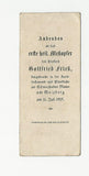Andachtsbildchen. Andenken an das erste heil. Meßopfer des Priesters Gottfried Frieß......Pfarrkirche ......am Weizberg am 11. Juli 1915.