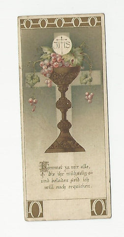 Andachtsbildchen. Andenken an das erste heil. Meßopfer des Priesters Gottfried Frieß......Pfarrkirche ......am Weizberg am 11. Juli 1915.