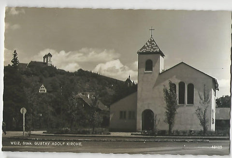 AK Weiz. Gustav Adolf Kirche. (1958)