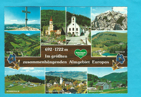AK Erholungsgebiet Steiermark Mitte, größtes zusammenhängendes Almgebiet Europas.