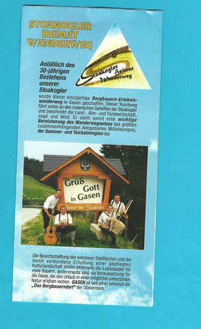 Prospekt Gasen. Stoakogler Heimatwanderweg.