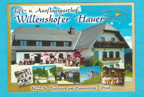 AK St. Kathrein am Hauenstein 6. Gasthof Pension Willenshofer.