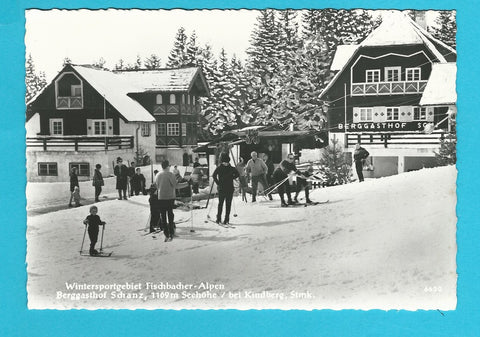 AK Fischbacher Alpen. Berggasthof Schanz bei Kindberg.