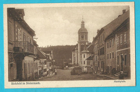 AK Birkfeld. Marktplatz.