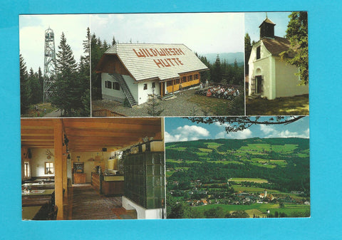 AK Miesenbach 11. Wildwiesen-Hütte. Fam. Weber.