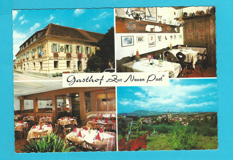 AK Pischelsdorf 20. Gasthof Zur neuen Post. Stibor.