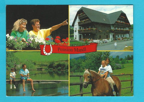 AK Pension R. u. A. Mandl. Tober 15. Fladnitz a.d. Teichalm.