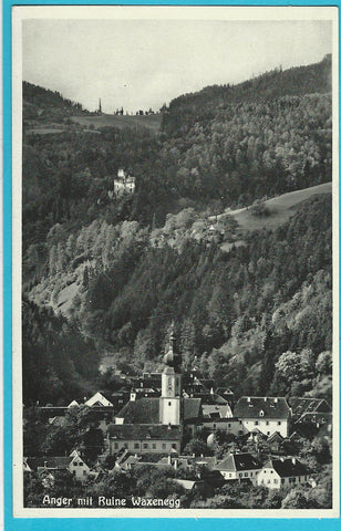 AK Anger mit Ruine Waxenegg. (1933)