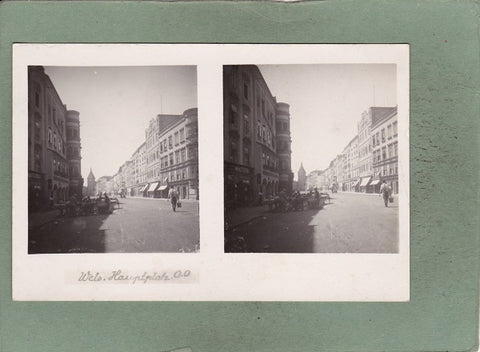 Stereo Foto Wels. Hauptplatz O.Ö. 