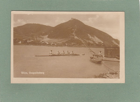 AK Wien, Leopoldsberg, Ruderer, Feldpost (1942).