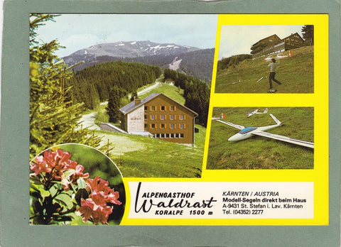 AK Koralpe. Alpengasthof Waldrast. Modell-Segeln. St. Stefan i. Lav.
