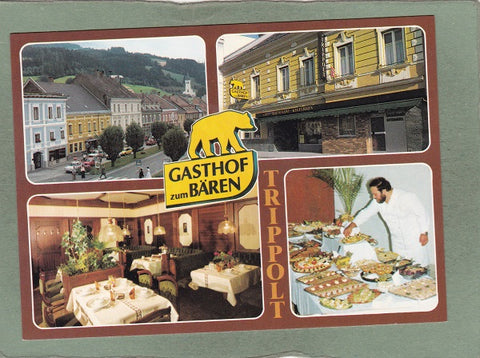 AK Bad St. Leonhard. Gasthof zum Bären. Inhaber: Josef Trippolt.