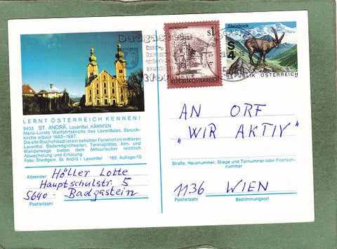 Postkarte St. Andrä, Lavanttal.
