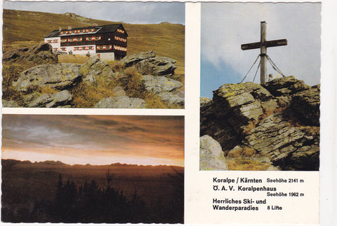 AK ÖAV Koralpenhaus. Pächter: H. u. H. Putzer. St. Stefan i. L.