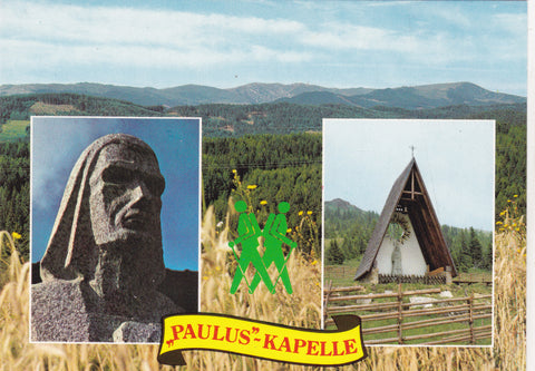 AK Paulus Kapelle. Weinebene. Mit Stempel "Kirchliche Weihe Paulus-Kapelle. Weinebene 15. August 1983."