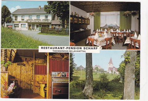 AK Theissenegg im Lavanttal. Restaurant Pension Scharf. Twimberg.