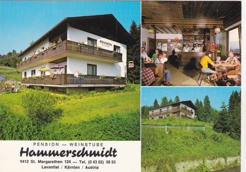 AK St. Margarethen im Lavanttal 124. Pension Weinstube Hammerschmidt.