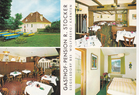 AK Siegelsdorf bei Wolfsberg. Gasthof Pension R. Stocker.