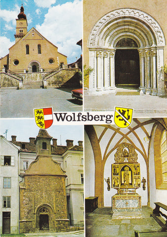 AK Wolfsberg. Markuskirche und Anna-Bäcker-Kapelle.