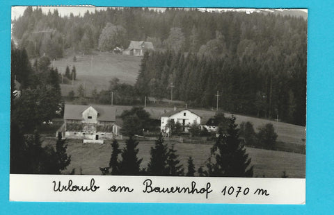 AK Urlaub am Bauernhof. Gelaufen in Preitenegg.