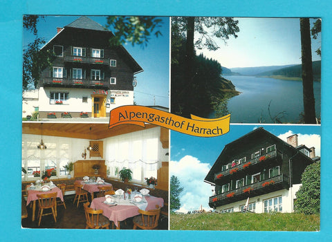AK Lavamünd. Alpengasthof Harrach. Fam. Skorianz. Magdalensberg 22.