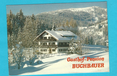 AK Bad St. Leonhard. Kliening 53. Gasthof Pension Buchbauer. Inh. Fam. Schatz.