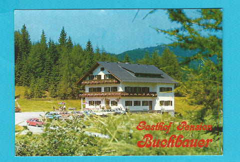 AK Bad St. Leonhard. Kliening 53. Gasthof Pension Buchbauer. Inh. Fam. Schatz.